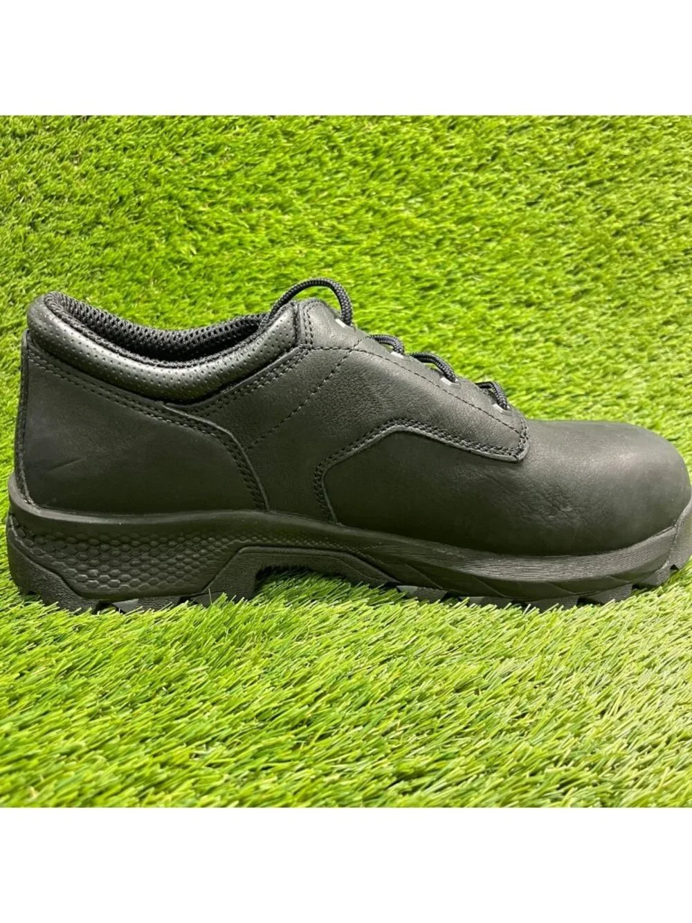 Timberland Pro Titan EV Mens Size 14E Triple Black Composite Toe Oxford Shoes